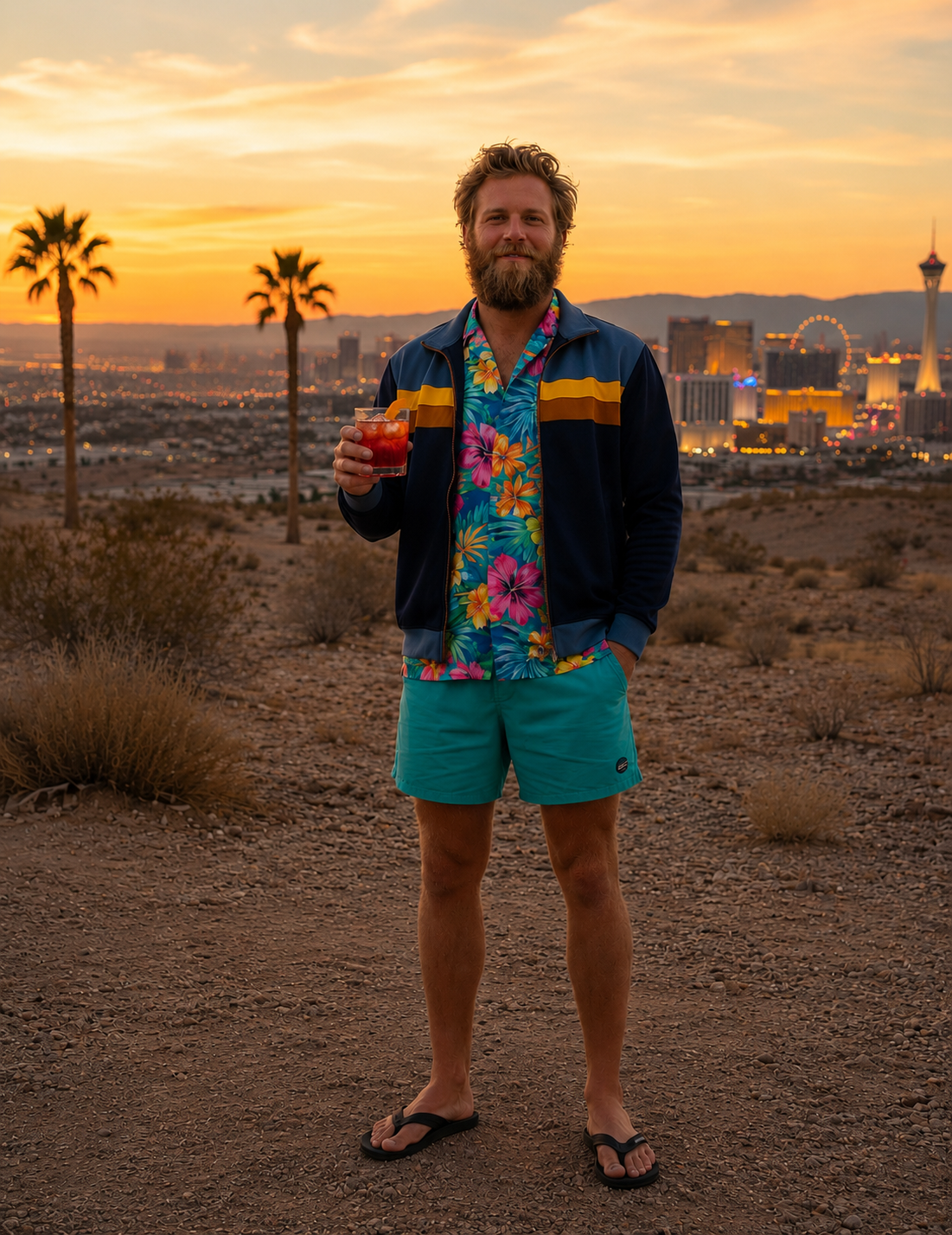 poolside negroni jacket, blue