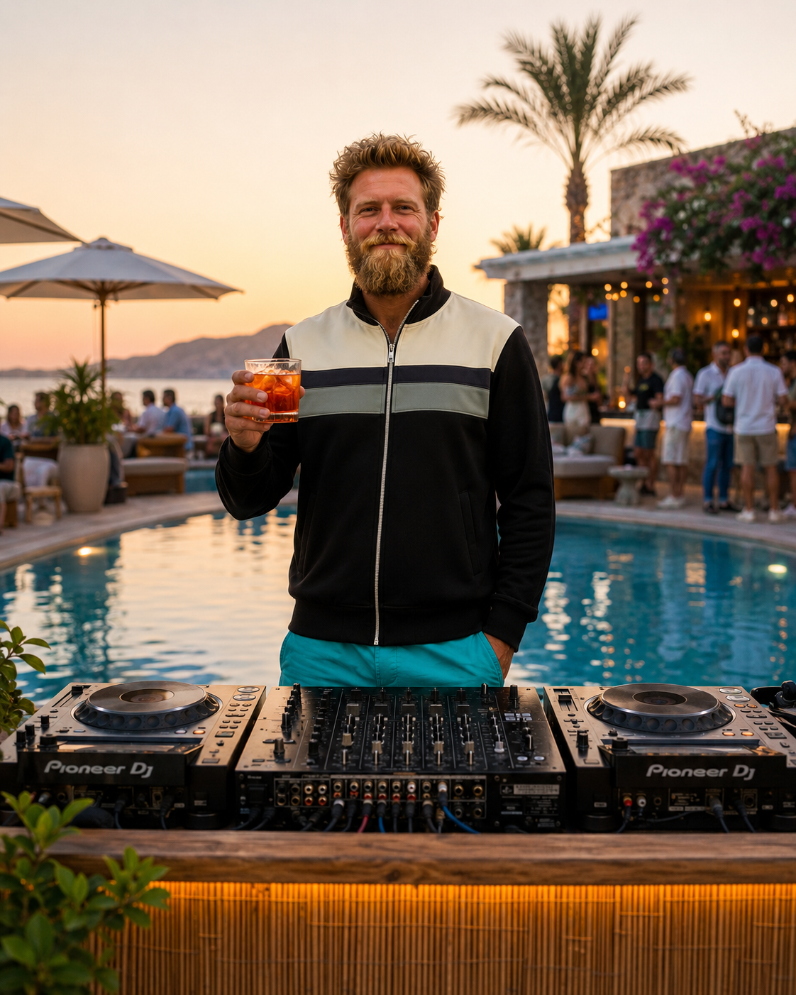 poolside negroni jacket, zwart