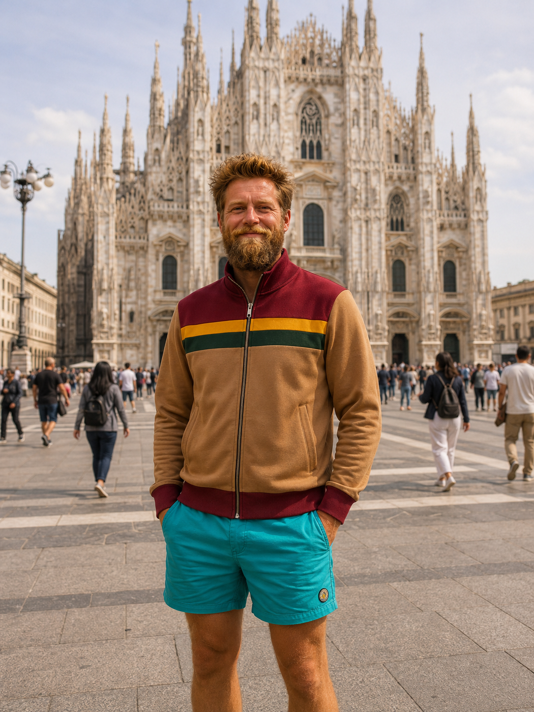 poolside negroni jacket, maroon