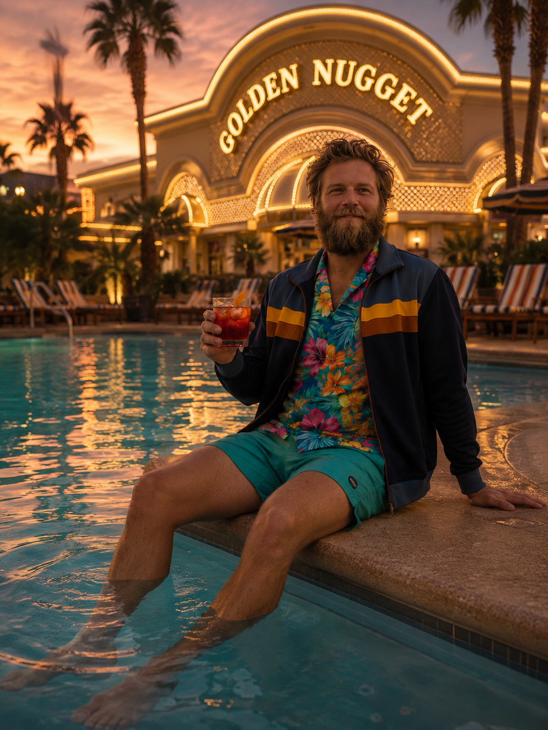 poolside negroni jacket, green