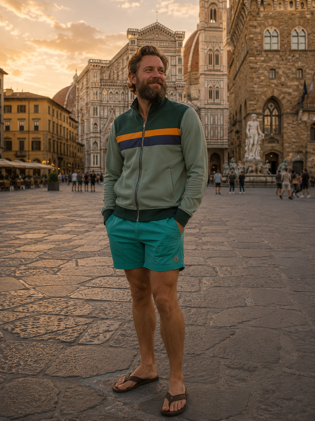 poolside negroni jacket, green